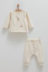 Bebek Takımı Ayıcıklı Sweatshirt Ve Pantolon (3-18 AY ARASI) Interlok Kumaş
