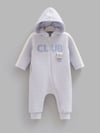 Erkek Bebek Tulumu Kapüşonlu Kapitone Fermuarlı Tulum - Miniccobaby
