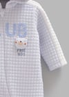 Erkek Bebek Tulumu Kapüşonlu Kapitone Fermuarlı Tulum - Miniccobaby