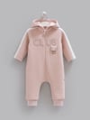 Erkek Bebek Tulumu Kapüşonlu Kapitone Fermuarlı Tulum - Miniccobaby