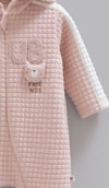 Erkek Bebek Tulumu Kapüşonlu Kapitone Fermuarlı Tulum - Miniccobaby