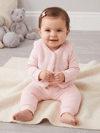 Kız Bebek 3'lü Takımı Pembe Peluş Yelekli Kapitone Altlı Uzun Kollu Body 3'lü Bebek Takımı - Miniccobaby