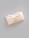 Kız Bebek Bandanası Fiyonklu %100 Pamuk Bandana Esnek Saç Bandı (0-2 Yaş) - Miniccobaby