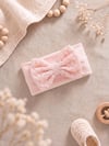 Kız Bebek Bandanası Fiyonklu %100 Pamuk Bandana Esnek Saç Bandı (0-2 Yaş) - Miniccobaby