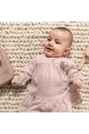 KIZ BEBEK ELBİSE ÇİÇEK DETAYLI 100%PAMUK