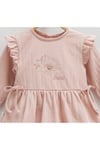 KIZ BEBEK ELBİSE FİYONK DETAYLI 100%PAMUK