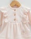 KIZ BEBEK TAKIMI %100 PAMUK FIRFIR DETAYLI (1-3 , 3-6 AYLAR PATİKLİ 6-9 , 9-12 AYLAR PATİKSİZ )