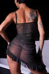 siyah tül babydoll
