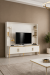 Enluso Alyans Gold Lcd Tv Sehpa üst fonlu 200 Cm