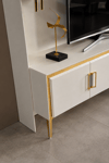 Enluso Alyans Gold Lcd Tv Sehpa üst fonlu 200 Cm