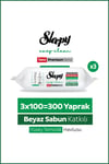Easy Clean Premium Beyaz Sabun Katkılı Yüzey Temizlik Havlusu Mendili 3x100 (300 Yaprak)