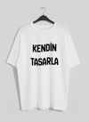 Kendin Tasarla Oversize Tişört - Kişiye Özel Baskı