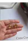 Anka kuşu gold küpe