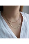 Çelik 2'li zincir gold kolye