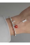 Çelik charm detaylı bileklik