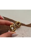 Çelik Gold Vintage Görünümlü Küpe