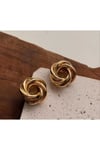 Çelik Gold Vintage Görünümlü Küpe