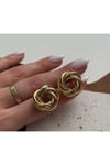 Çelik Gold Vintage Küpe