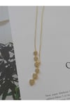 Çelik Kalp Minimal Gold Kolye