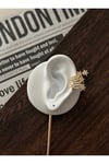 Çelik Mini Yıldız Detaylı Earcuff