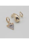 Çelik özel seri 3'lü set botte gold küpe