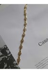 Çelik series gold taş detay bileklik 16+2cm