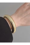 Çizgi Detaylı Gold Bileklik