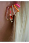 Çoklu Renkli Taş Detay Earcuff