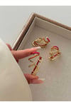 Çoklu Renkli Taş Detay Earcuff