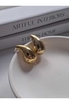 Gold Botte Taş Detay Küpe