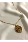 Gold detaylı nazar kolye