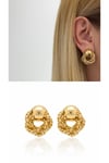 Gold Vintage Görünümlü Gla Küpe