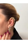 Gold zigzag model earcuff