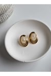Lust Gold Detay Vintage Görünümlü Küpe