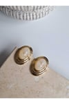 Lust Gold Detay Vintage Görünümlü Küpe