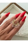 Minimal taş detaylı earcuff