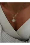 Özel seri gold yelpaze kolye
