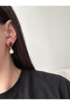 Özel seri inci detay gold küpe