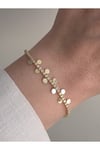 Pul Detay Minimal Gold Bileklik