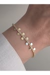 Pul Detay Minimal Gold Bileklik