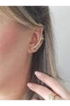 Renkli Taş Jull Earcuff