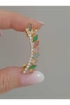 Renkli Taş Jull Earcuff