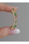 Renkli Taş Jull Earcuff