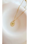 Sedef çiçek kolye