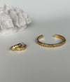 Stainless steel ay güneş gold küpe