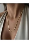 Stainless Steel Logolu Pul Zincir Kolye