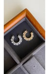 Taş detaylı (Earcuff) kıkırdak küpe