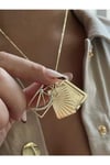 Vip Seri Tasarım Gold Kolye