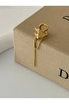 Zincir detay gold earcuff