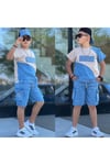 BOY STYLE NAKIŞLI ŞORTLU ŞAPKALI ERKEK TAKIM
